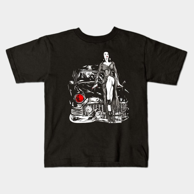 The original horror hostess Kids T-Shirt by JonathanGrimmArt